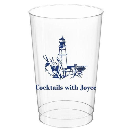Nautical Lighthouse Clear Plastic Cups
